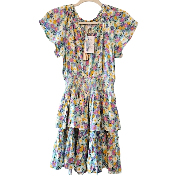NWT Patrons Of Peace Daisy Sundress Floral Print Mini Feminine Sun Dress Size XS - Picture 1 of 15